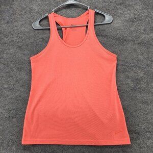 Nike Tank Top Womens Medium Dri Fit Regular Orange Athletic 034426
